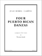 Four Puerto Rican Danzas Guitar and Fretted sheet music cover